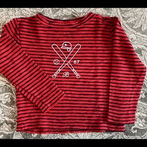 Sailor sweatshirt red and blue